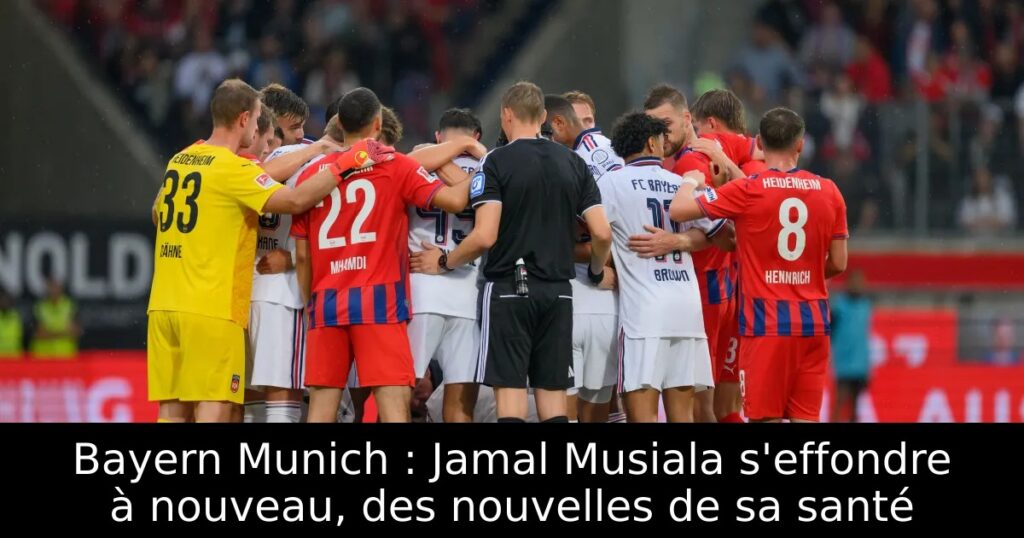 Bayern Munich : Jamal Musiala s&rsquo;effondre à nouveau, des nouvelles de sa santé