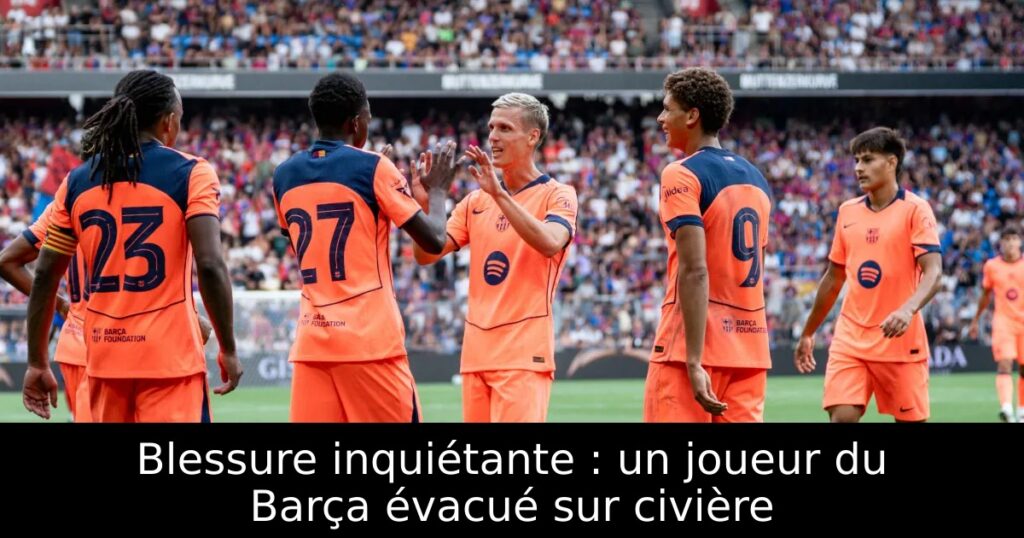 Blessure inquiétante : un joueur du Barça évacué sur civière