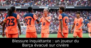 Blessure inquiétante : un joueur du Barça évacué sur civière