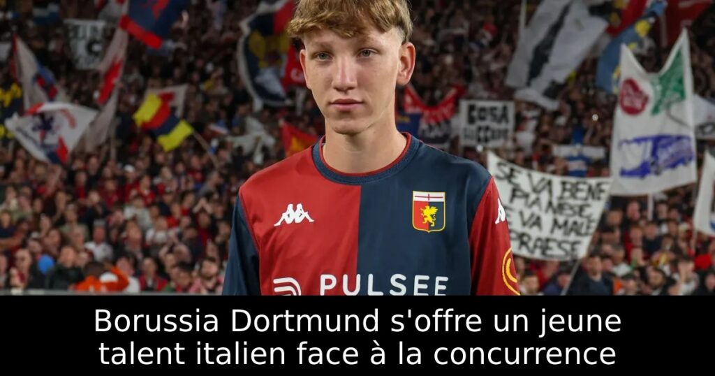 Borussia Dortmund s&rsquo;offre un jeune talent italien face à la concurrence