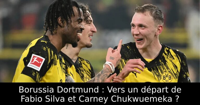 Borussia Dortmund : Vers un départ de Fabio Silva et Carney Chukwuemeka ?