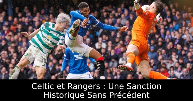 Celtic et Rangers : Une Sanction Historique Sans Précédent