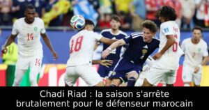 Chadi Riad : la saison s&rsquo;arrête brutalement pour le défenseur marocain