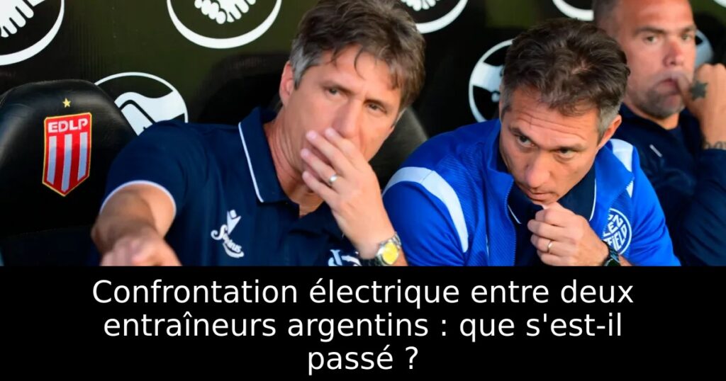 Confrontation électrique entre deux entraîneurs argentins : que s&rsquo;est-il passé ?