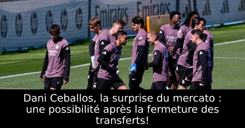 Dani Ceballos, la surprise du mercato : une possibilité après la fermeture des transferts!