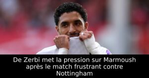 De Zerbi met la pression sur Marmoush après le match frustrant contre Nottingham