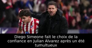 Diego Simeone fait le choix de la confiance en Julian Alvarez après un été tumultueux