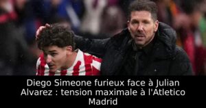 Diego Simeone furieux face à Julian Alvarez : tension maximale à l&rsquo;Atletico Madrid