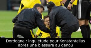 Dordogne : inquiétude pour Konstantelias après une blessure au genou