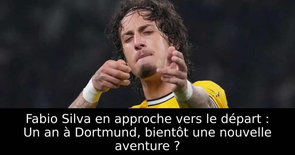 Fabio Silva en approche vers le départ : Un an à Dortmund, bientôt une nouvelle aventure ?