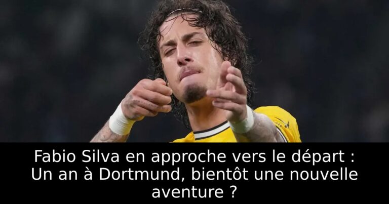 Fabio Silva en approche vers le départ : Un an à Dortmund, bientôt une nouvelle aventure ?