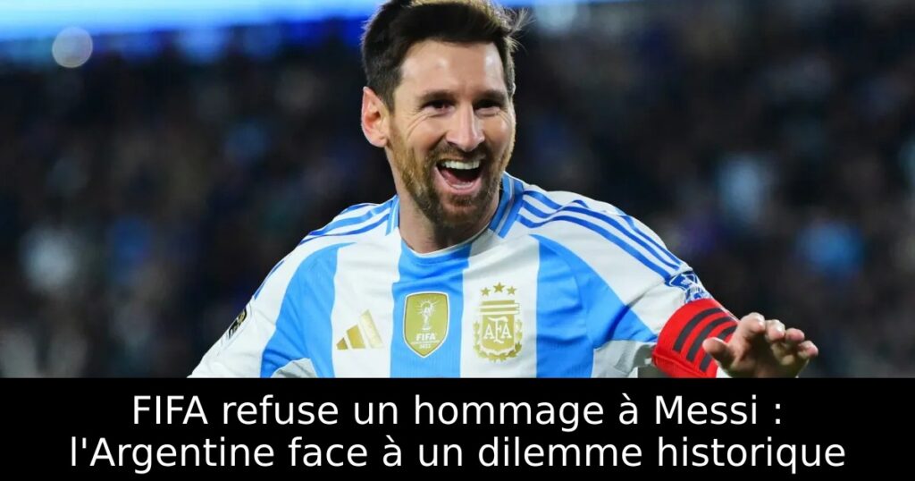 FIFA refuse un hommage à Messi : l&rsquo;Argentine face à un dilemme historique
