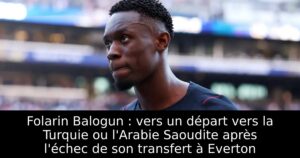 Folarin Balogun : vers un départ vers la Turquie ou l&rsquo;Arabie Saoudite après l&rsquo;échec de son transfert à Everton