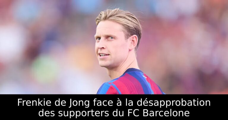 Frenkie de Jong face à la désapprobation des supporters du FC Barcelone