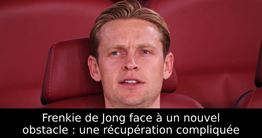 Frenkie de Jong face à un nouvel obstacle : une récupération compliquée