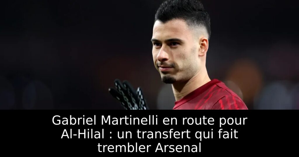 Gabriel Martinelli en route pour Al-Hilal : un transfert qui fait trembler Arsenal