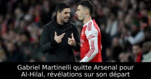 Gabriel Martinelli quitte Arsenal pour Al-Hilal, révélations sur son départ