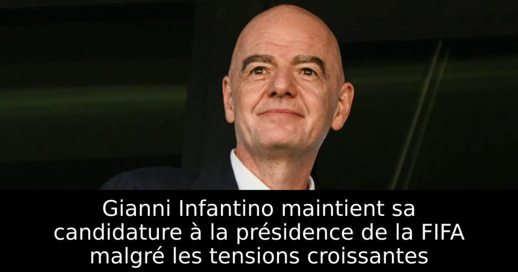 Gianni Infantino maintient sa candidature à la présidence de la FIFA malgré les tensions croissantes
