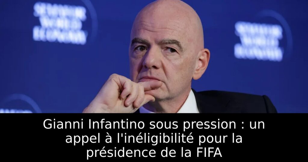 Gianni Infantino sous pression : un appel à l&rsquo;inéligibilité pour la présidence de la FIFA