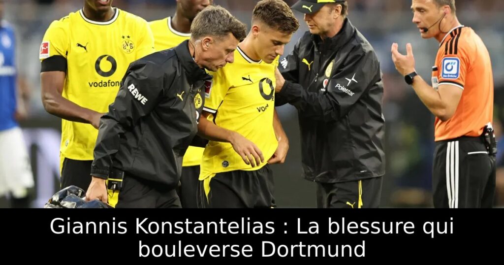 Giannis Konstantelias : La blessure qui bouleverse Dortmund