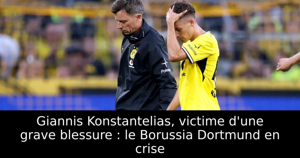 Giannis Konstantelias, victime d&rsquo;une grave blessure : le Borussia Dortmund en crise