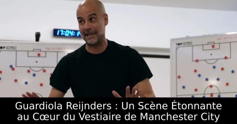 Guardiola Reijnders : Un Scène Étonnante au Cœur du Vestiaire de Manchester City