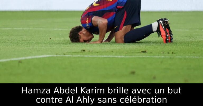 Hamza Abdel Karim brille avec un but contre Al Ahly sans célébration
