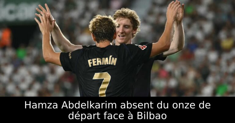 Hamza Abdelkarim absent du onze de départ face à Bilbao