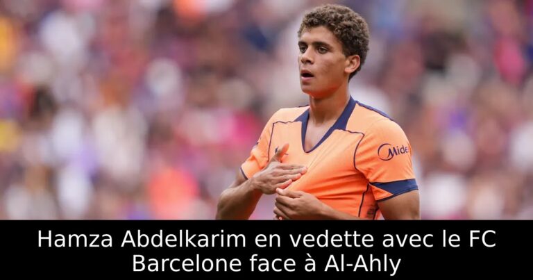 Hamza Abdelkarim en vedette avec le FC Barcelone face à Al-Ahly