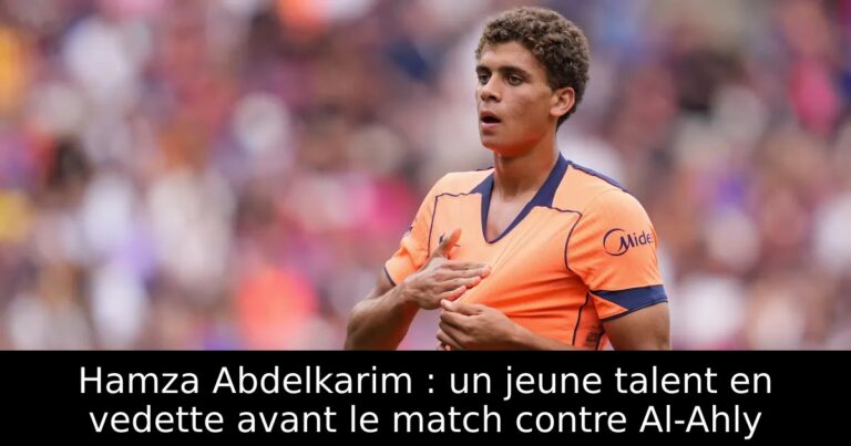 Hamza Abdelkarim : un jeune talent en vedette avant le match contre Al-Ahly