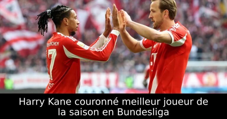 Harry Kane couronné meilleur joueur de la saison en Bundesliga