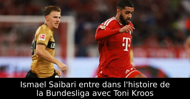 Ismael Saibari entre dans l'histoire de la Bundesliga avec Toni Kroos