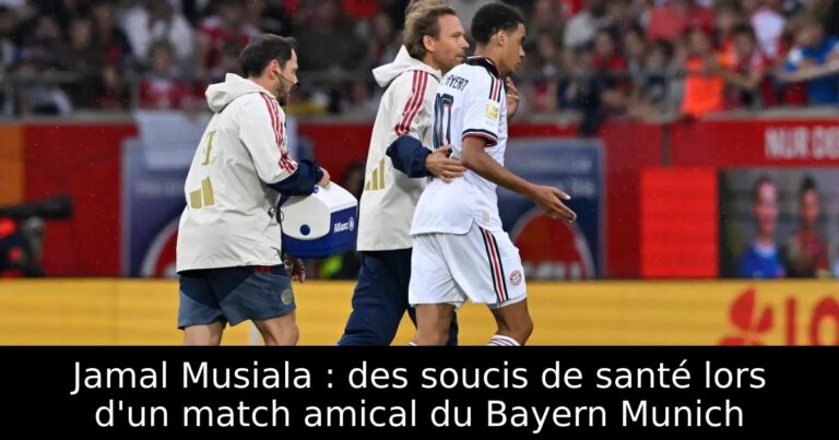 Jamal Musiala : des soucis de santé lors d'un match amical du Bayern Munich