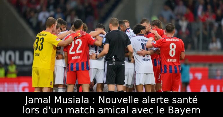 Jamal Musiala : Nouvelle alerte santé lors d'un match amical avec le Bayern