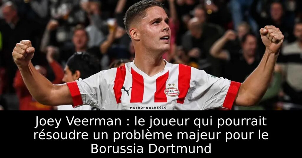Joey Veerman : le joueur qui pourrait résoudre un problème majeur pour le Borussia Dortmund
