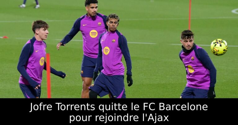 Jofre Torrents quitte le FC Barcelone pour rejoindre l'Ajax