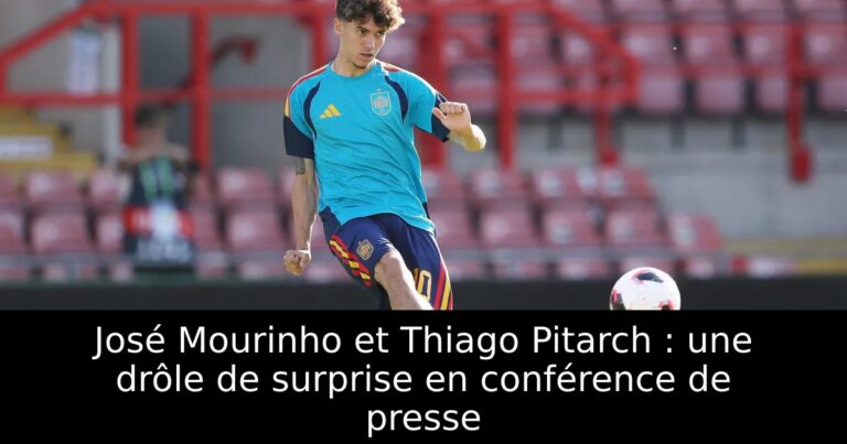 José Mourinho et Thiago Pitarch : une drôle de surprise en conférence de presse