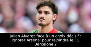 Julian Alvarez face à un choix décisif : Ignorer Arsenal pour rejoindre le FC Barcelone ?