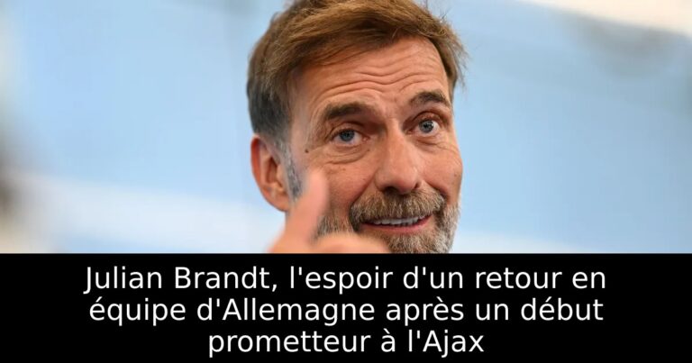 Julian Brandt, l'espoir d'un retour en équipe d'Allemagne après un début prometteur à l'Ajax