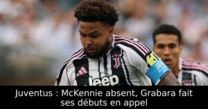 Juventus : McKennie absent, Grabara fait ses débuts en appel