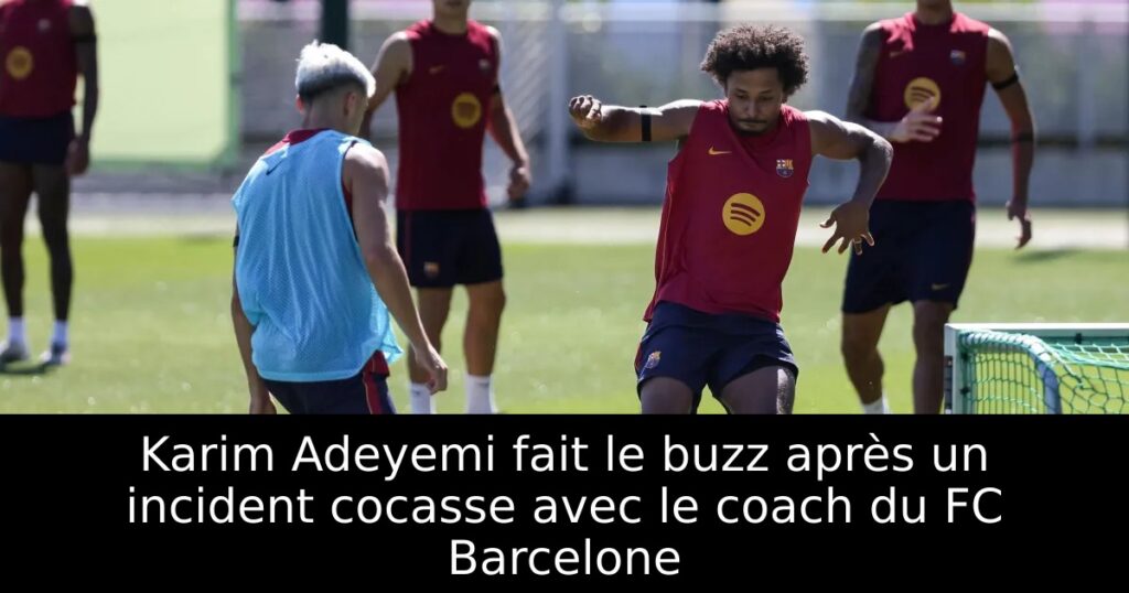 Karim Adeyemi fait le buzz après un incident cocasse avec le coach du FC Barcelone