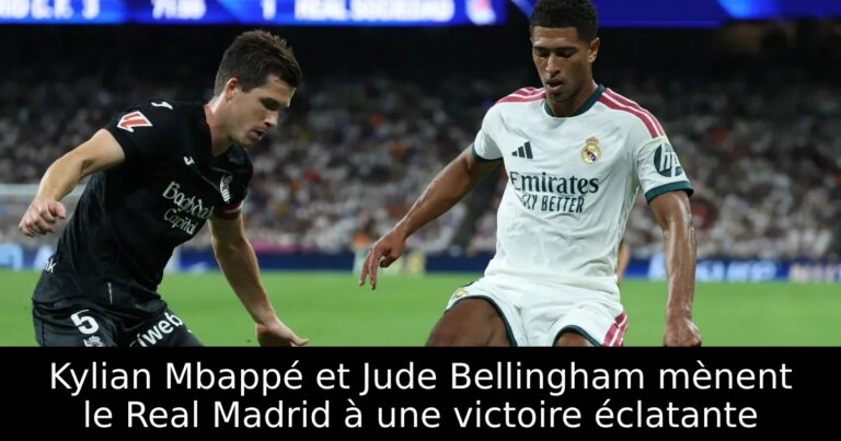 Kylian Mbappé et Jude Bellingham mènent le Real Madrid à une victoire éclatante