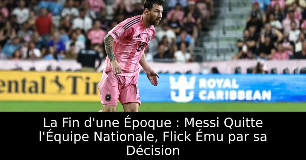 La Fin d&rsquo;une Époque : Messi Quitte l&rsquo;Équipe Nationale, Flick Ému par sa Décision