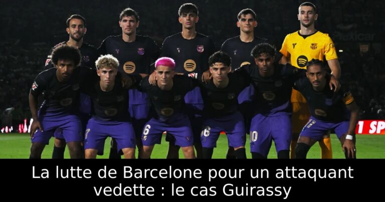 La lutte de Barcelone pour un attaquant vedette : le cas Guirassy