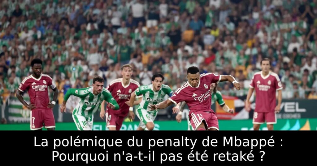 La polémique du penalty de Mbappé : Pourquoi n&rsquo;a-t-il pas été retaké ?