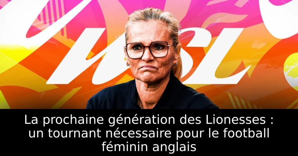La prochaine génération des Lionesses : un tournant nécessaire pour le football féminin anglais