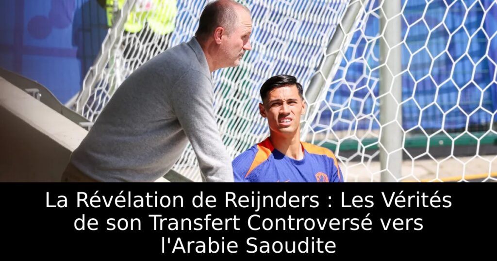 La Révélation de Reijnders : Les Vérités de son Transfert Controversé vers l&rsquo;Arabie Saoudite