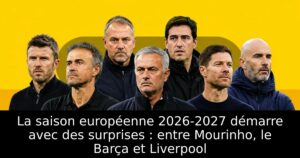 La saison européenne 2026-2027 démarre avec des surprises : entre Mourinho, le Barça et Liverpool