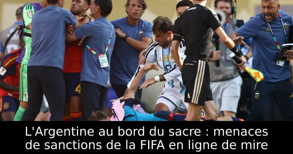 L&rsquo;Argentine au bord du sacre : menaces de sanctions de la FIFA en ligne de mire
