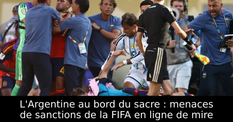 L'Argentine au bord du sacre : menaces de sanctions de la FIFA en ligne de mire